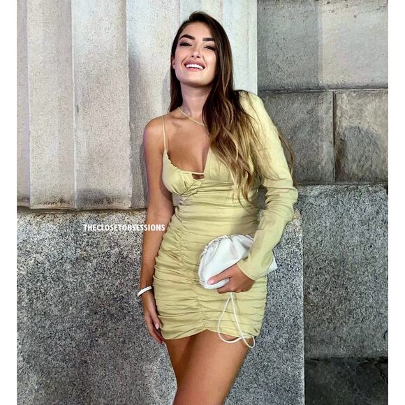 ZARA BLOGGER FAVE!!! Short Asymmetric Dress NWT LAST ONE!!! - Picture 10 of 16